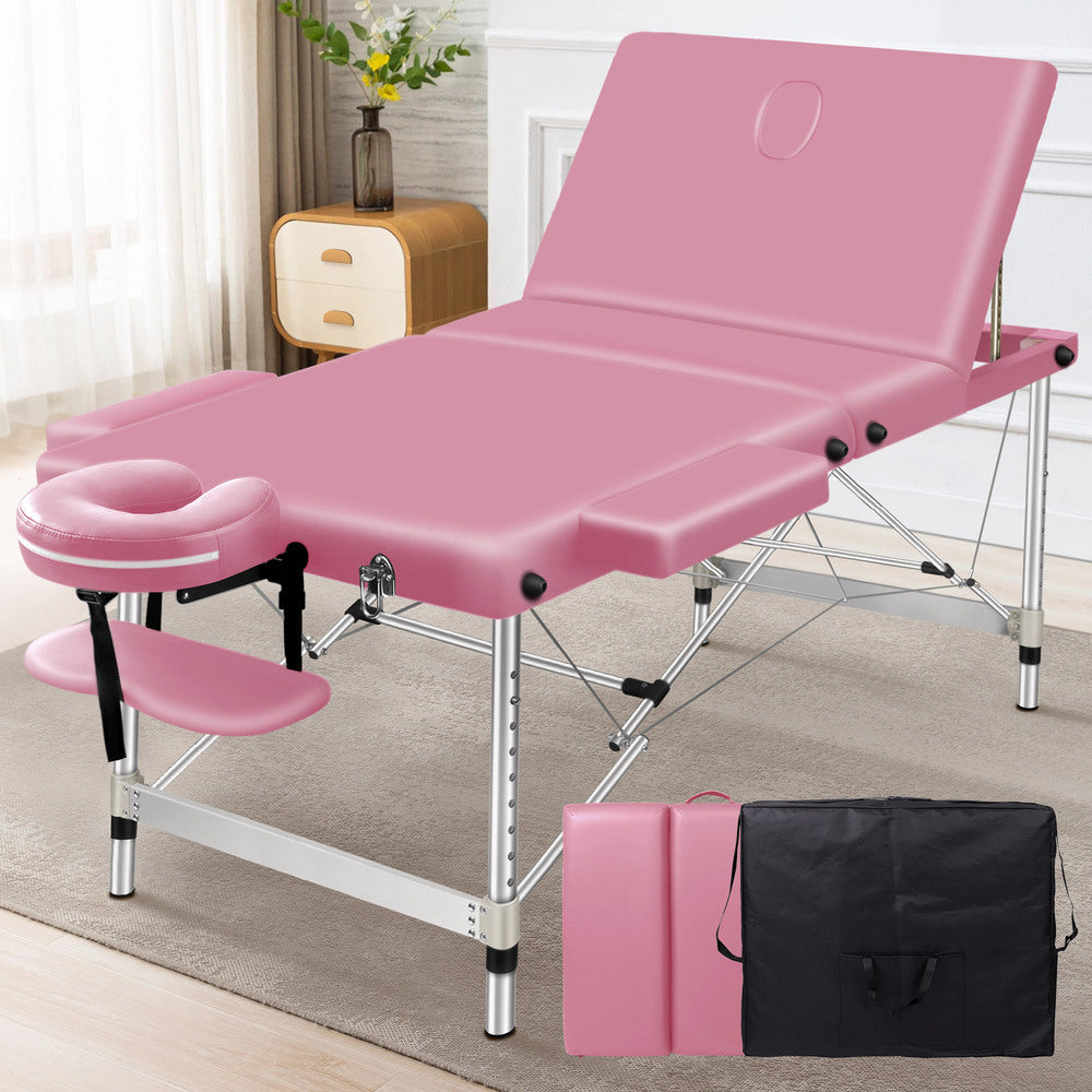 Space Frame Structure Cars ALFORDSON Massage Table 3 Fold 75cm Foldable Portable Aluminium Lift Up ...