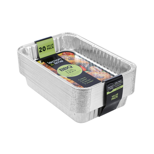 Lemon Lime BBQ Foil Tray (20-Pieces) JB Hi-Fi