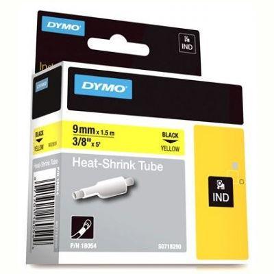 Dymo Rhino Industrial Heat Shrink Tubing 9mm Black On Yellow