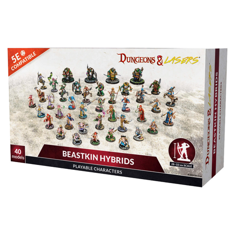 Dungeons & Dragons Dungeons & Lasers: Miniatures Beastkin Hybrids: Playable Characters