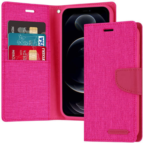Goospery Canvas Diary for iPhone 17 Pro - Pink