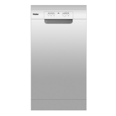 Haier HDW10F1S1 10 Place Compact Freestanding Dishwasher (Silver)
