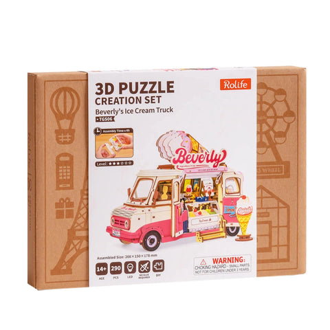 Robotime DIY Beverly's Ice Cream Truck