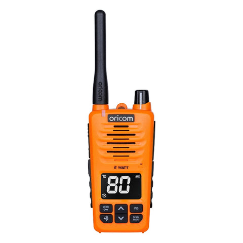 Oricom 2 Watt UHF2600-1 Floating IPX7 UHF CB Radio - Orange