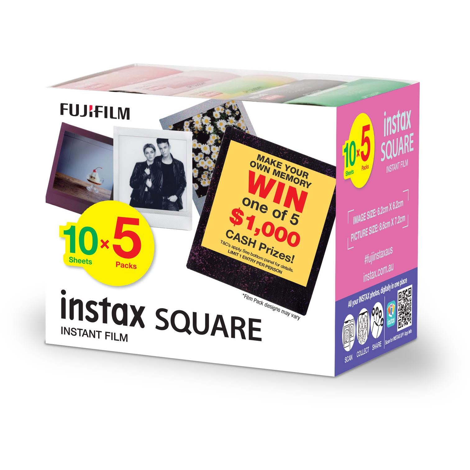 Amazon Fujifilm Instax Film 50 Pack Instax Link Smartphone Printer