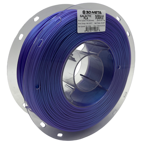 3D META Galactic PLA 3D Printing Filament - Nebula Purple
