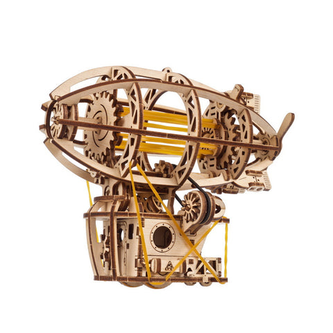 Ukraine Made Ugears Steampunk Airship Wooden Mechanical Puzzle Model Kit