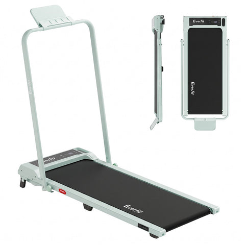 Everfit 3 in 1 Walking Pad Treadmill 12% Incline Foldable Under Desk Treadmills 40cm Belt Green