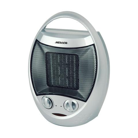Heller HCFH1577A 1500W Portable Ceramic Upright Fan Heater Desk Floor (Silver)