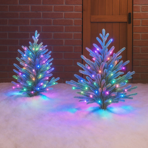 Lexi Lighting 400 RGB connectable Colour Changing String light - Clear