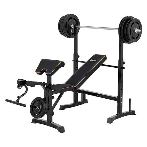 Everfit Weight Bench 10 in 1 Bench Press Home Gym Station 330kg Capacity