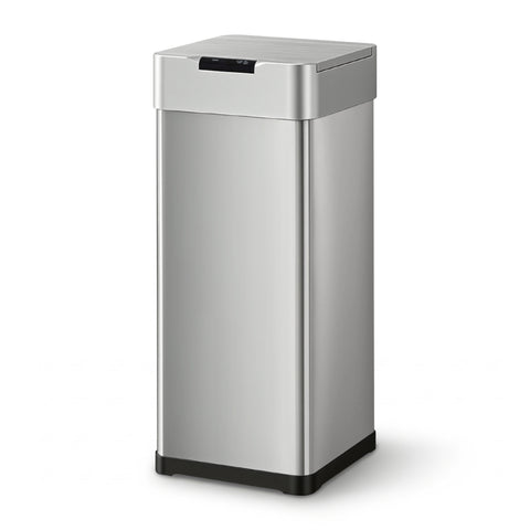 Devanti 50L Sensor Bin Motion Rubbish Bins Kitchen Automatic Trash Can Silver