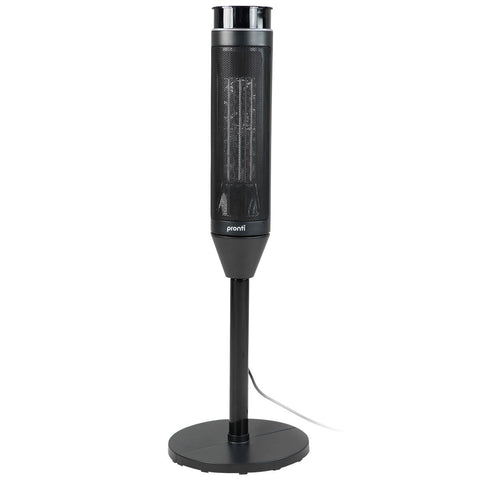 Pronti 2000W Oscillating Ceramic Tower Heater Portable Electric Space Heater with Remote Control & Thermostat - Black