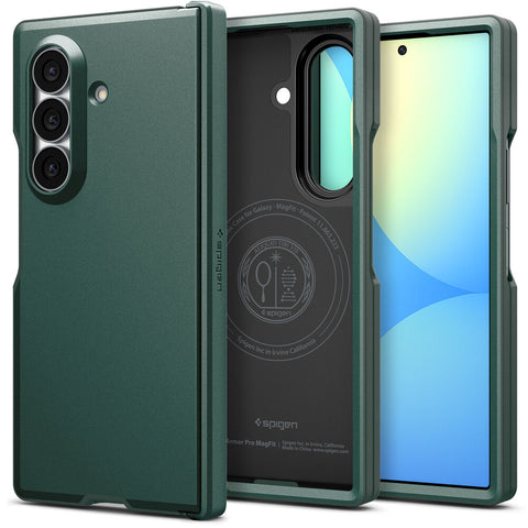 Spigen Galaxy Z Fold 8 Ultra Tough Armor Pro (MagFit) Case (Abyss Green)
