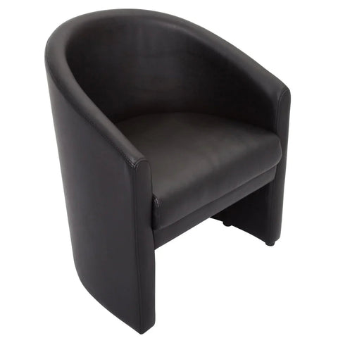 Rapidline Single Seater Space Tub Chair PU Leather Black