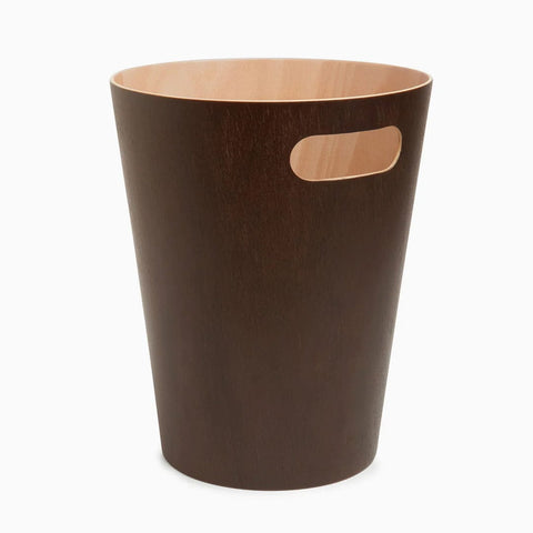 Desky Wooden Rubbish Bin - Walnut