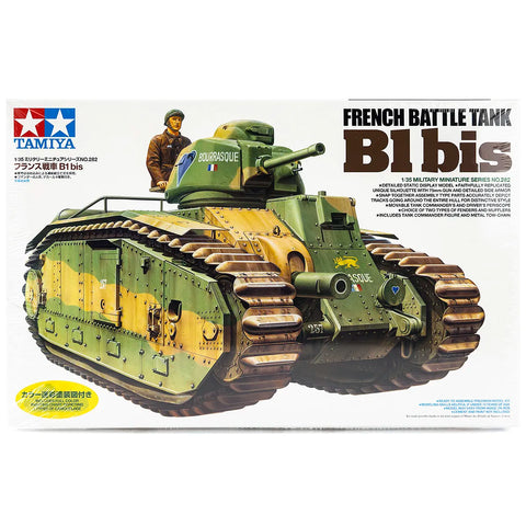 Tamiya 1/35 French B1 Bis Battle Tank Scaled Plastic Model Kit