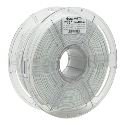 3D META Marble PLA 3D Printing Filament - Natural