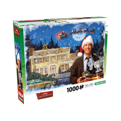 Aquarius  1000pc Aquarius Christmas Vacation Movie Glitter Cardboard Puzzle 51x71cm