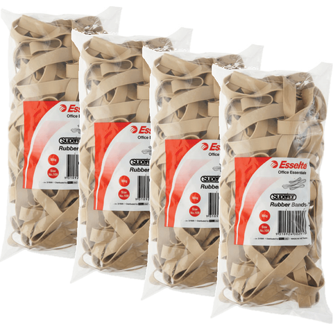 Esselte Superior Rubber Bands Size No.109 500G Bag Pack 4 BULK