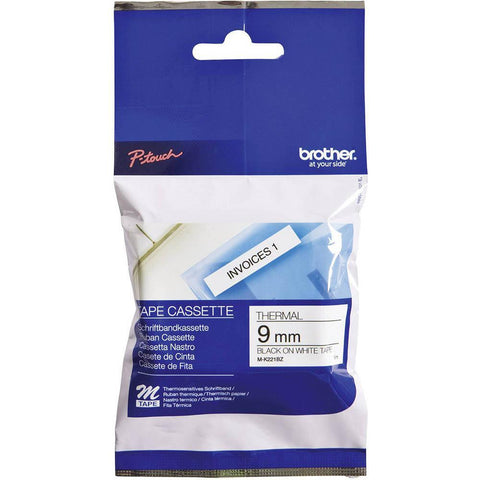 Brother MK221  Cassette Labelling Tape Refill Thermal 9mm (Black On White)
