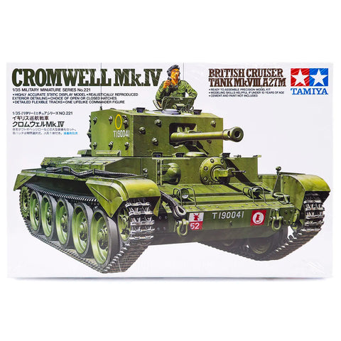 Tamiya 1/35 British Cromwell Mk.IV Tank Scaled Plastic Model Kit