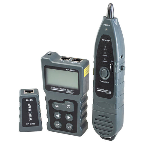Doss NF8209 Multifunction Cable Tester For CAT5e/CAT6/STP/UTP/LAN Black