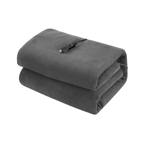 Giselle Electric Heated Blanket Car Throw Rug (Grey)