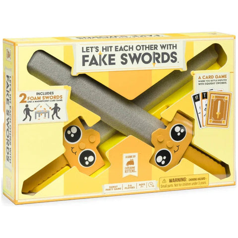 Exploding Kittens Let's Hit Each Other With Fake Swords Party Game Large Box