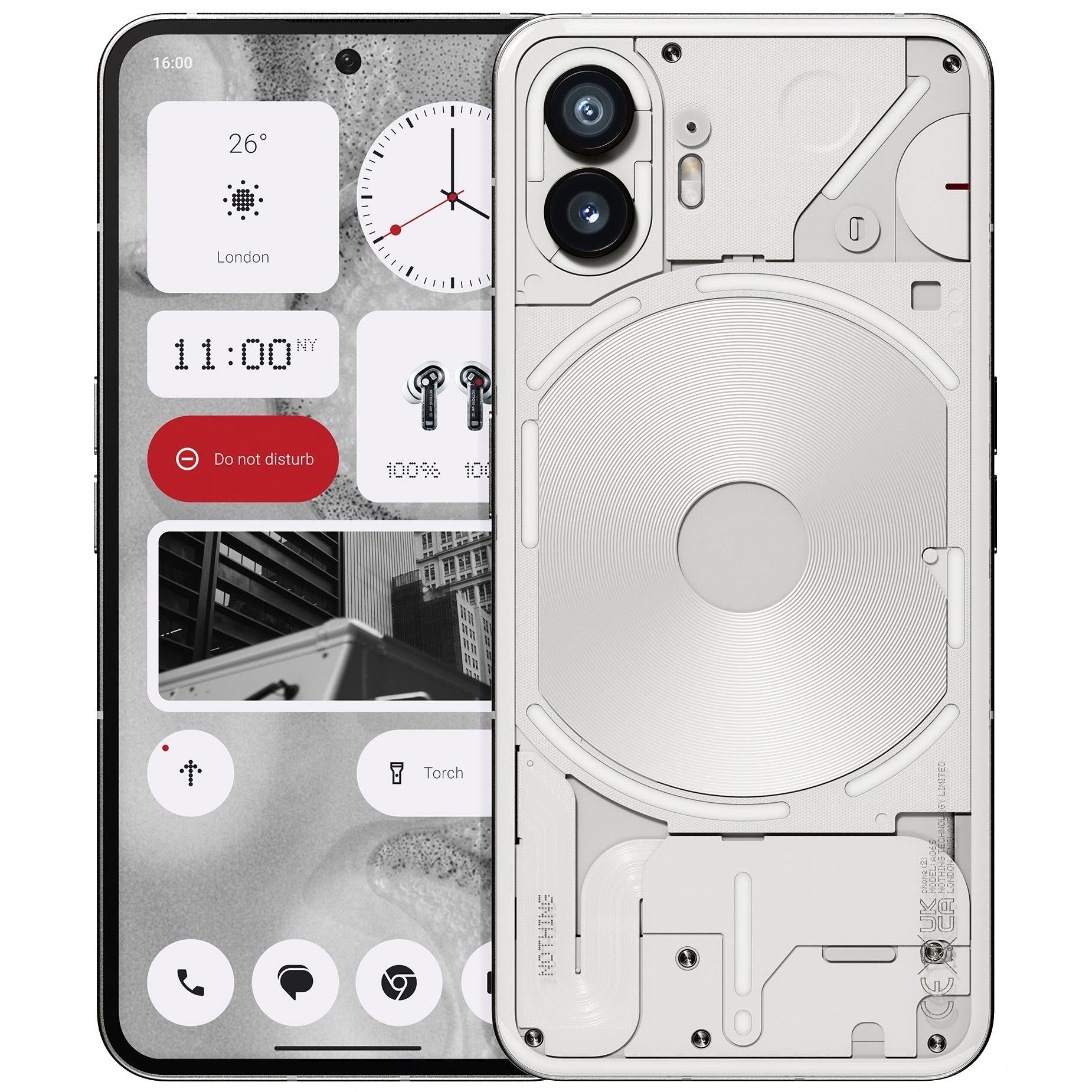 NOTHING Phone (2) 5G 256GB (White) JB Hi-Fi - Main Image