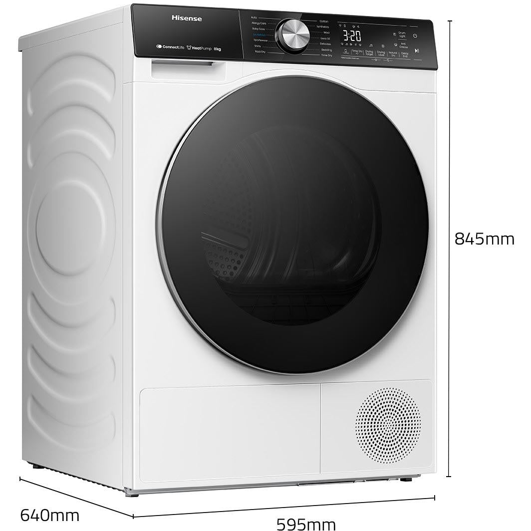 Hisense HDF5S80H Series 5 8kg Heat Pump Dryer
