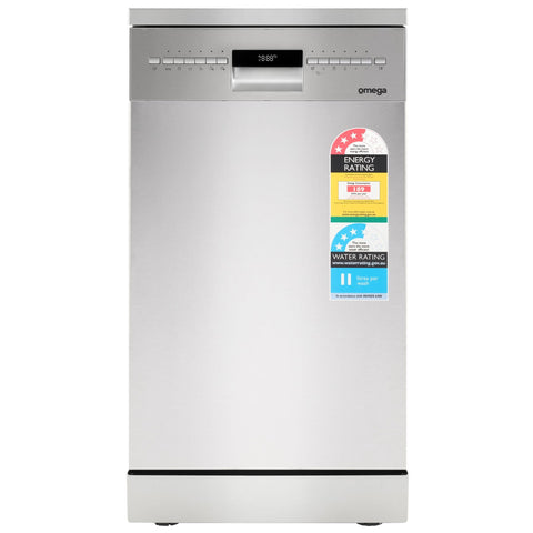 Omega ODWF4510X 10 Place Setting Compact Freestanding Dishwasher (Stainless Steel)