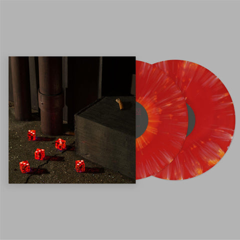 Five Dice, All Threes (Red & Orange Splatter Vinyl)