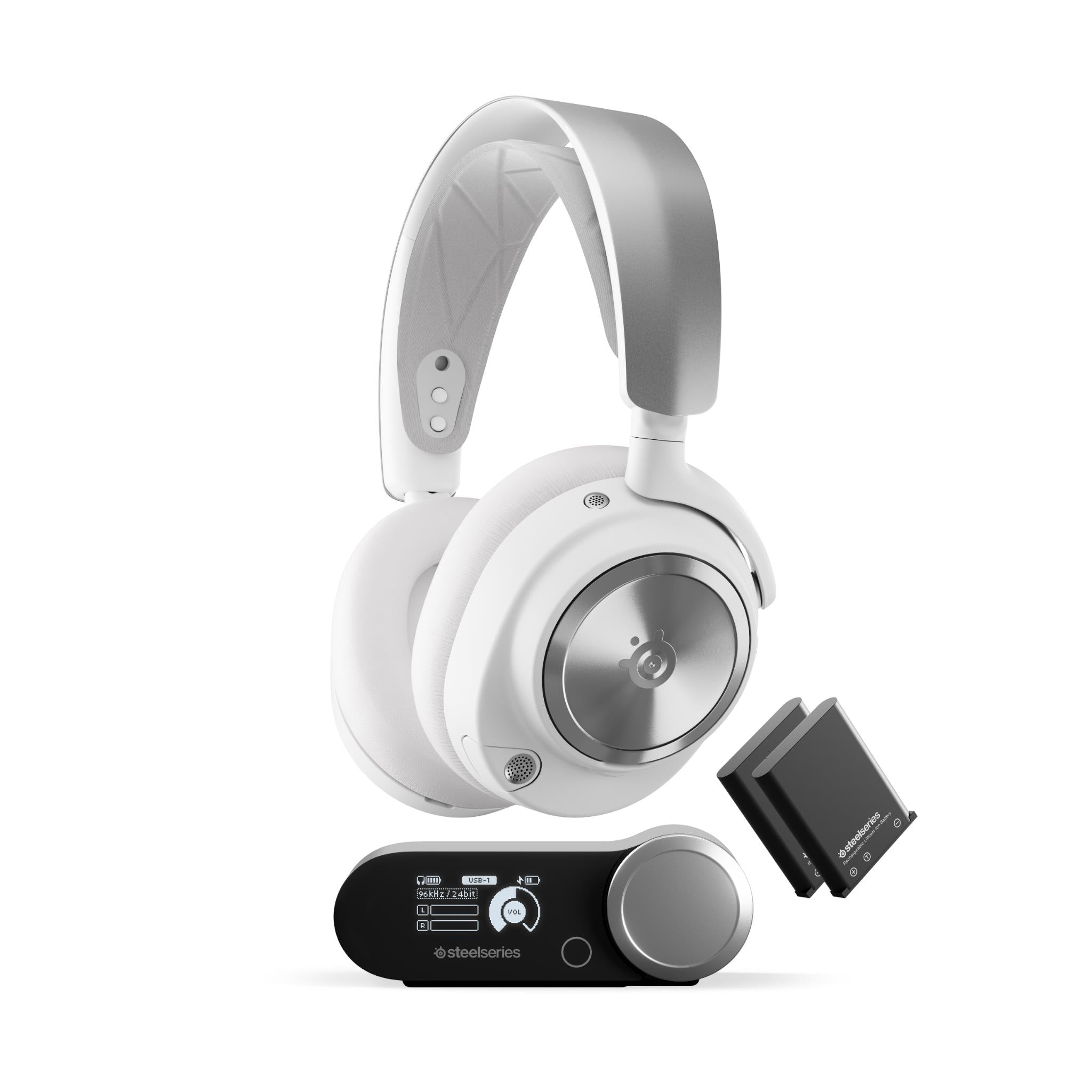 SteelSeries Arctis Nova Pro Wireless Gaming Headset (White) JB Hi-Fi