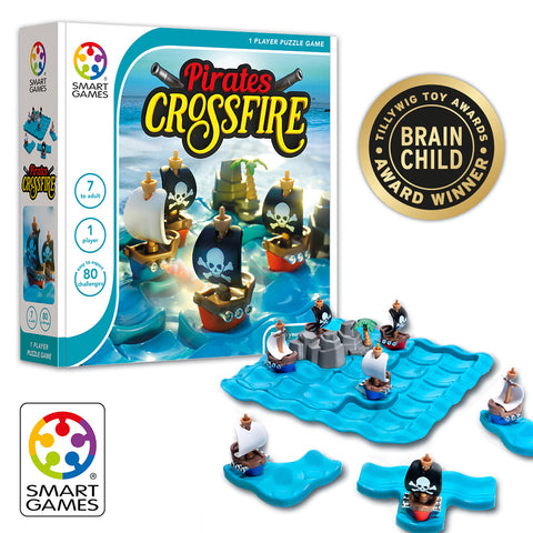 Smart Games Pirates Crossfire Pretend Toy Puzzle Game