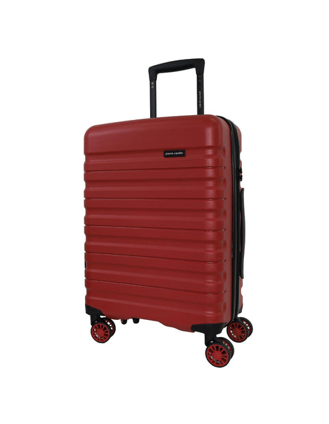 Pierre Cardin 4 Wheel Cabin Hard-Shell Suitcase Travel Luggage 54cm Red