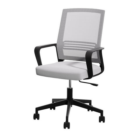 Artiss Mesh Office Chair Mid Back (Grey)