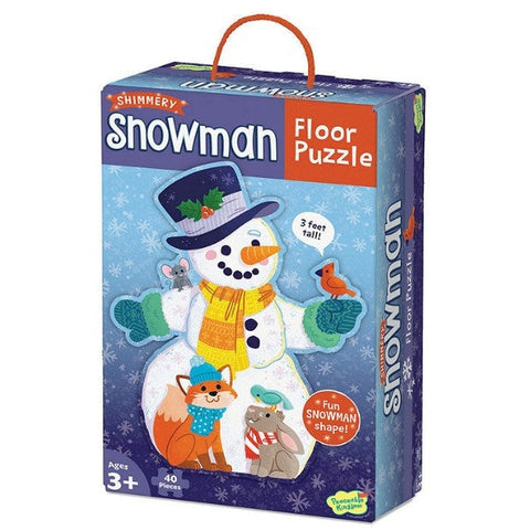 Peaceable Kingdom Floor Puzzle Snowman 40 Pieces