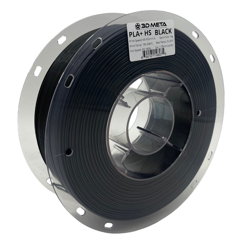 3D META High Speed PLA+ HS 3D Printing Filament - Black