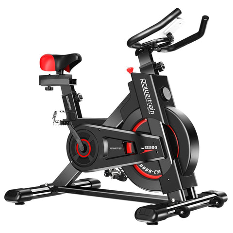 Powertrain IS-500 Heavy-Duty Exercise Spin Bike Electroplated (Black)