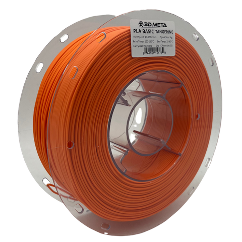 3D META PLA Basic 3D Printing Filament - Tangerine
