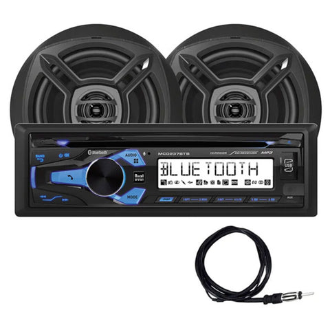 Dual MCP1237BTB Marine CD Stereo and Speaker Pack