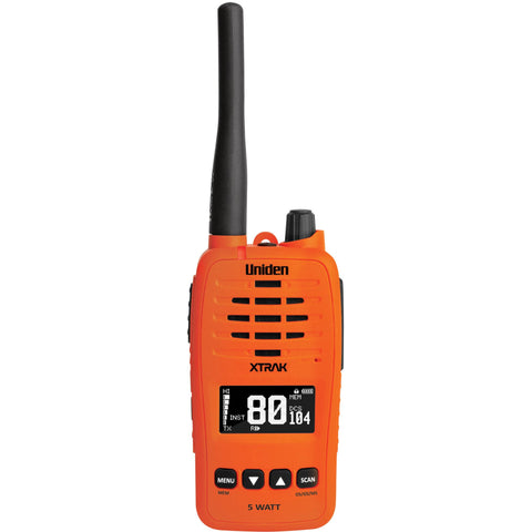 Uniden XTRAK50 5 Watt Waterproof Smart UHF Handheld Radio (Orange)