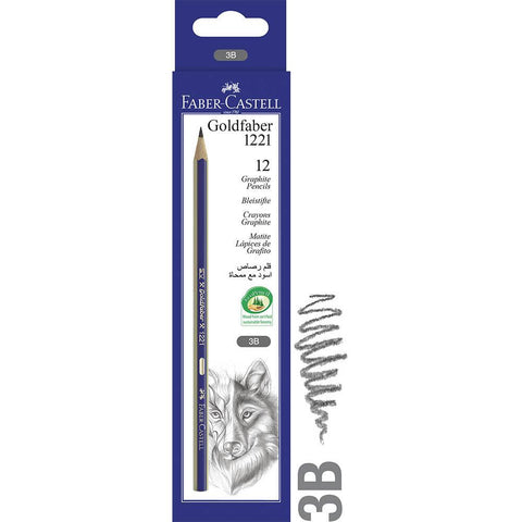 Faber-Castell Goldfaber Pencils 3B Box 12