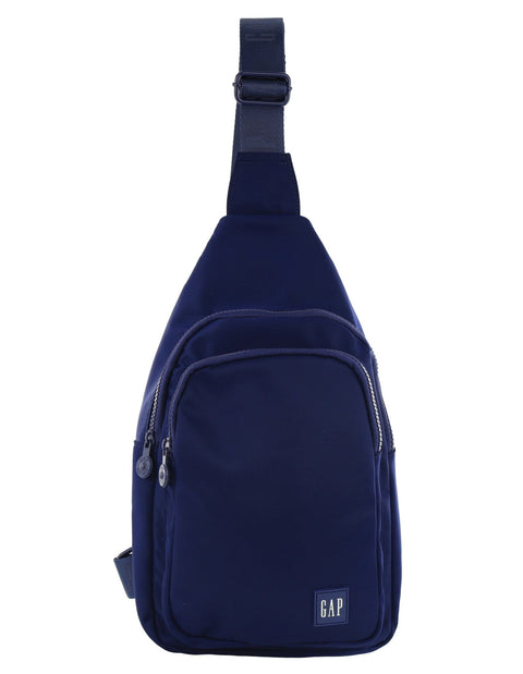 GAP Unisex Travel Nylon Crossbody/Sling Bag w/ Secure Zip 23x38cm Blue