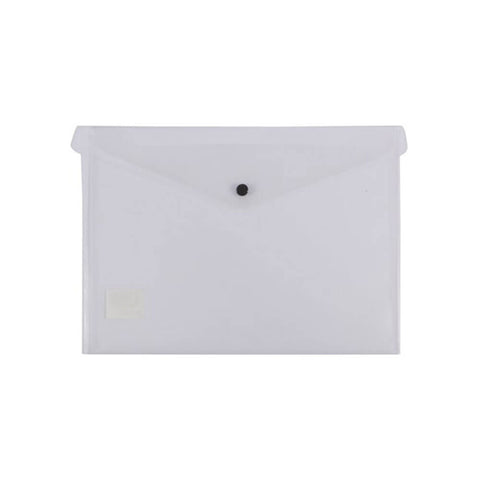 Bantex Button Closure Document Folder (A4) - Clear
