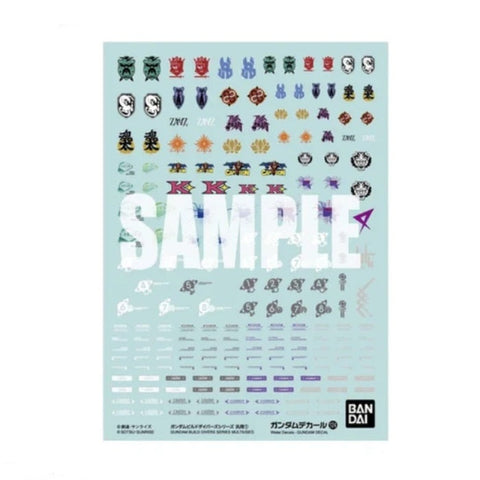 Bandai Gundam Decal124 Gundam Build Divers Series Multiuse 1