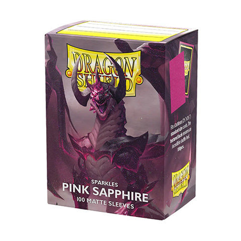 Arcane Tinmen Dragon Shield Standard 100ct Matte Sparkles Pink Sapphire Sleeves 63x88mm