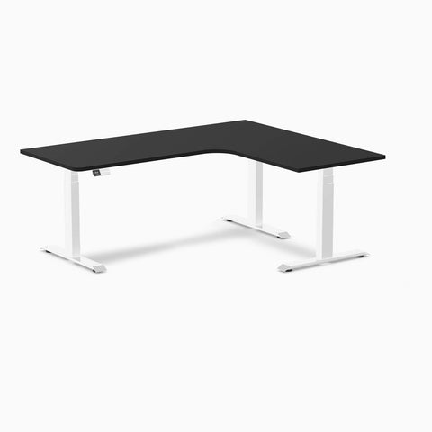 Desky Sigma L-Shape Gaming Desk Right Return 180 cm White Frame