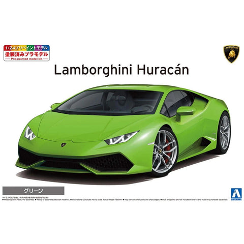 Aoshima 1/24 '14 Lamborghini Huracan Green